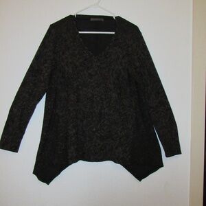 Cutloose brown and black patterned loose tunic